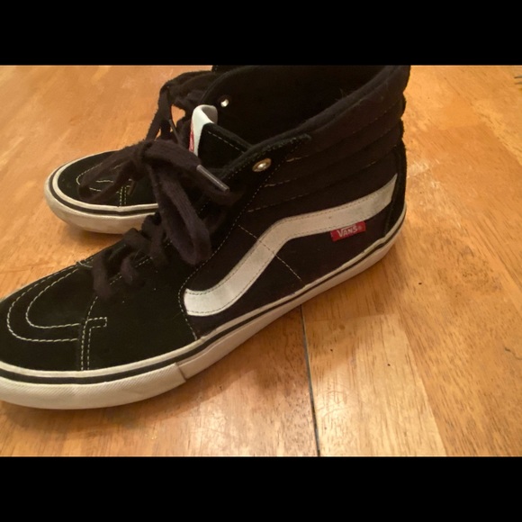 Vans Pro high top suede & canvas sneakers sz 10.5 - Picture 4 of 16